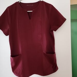 Mandala Burgundy Scub Top